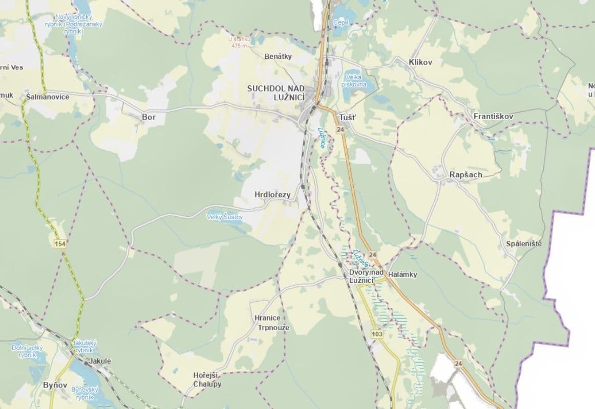 plot for sale, 1,336 m², Suchdol nad Lužnicí, Jihočeský Region plot for sale, 1,336 m², Suchdol nad Lužnicí, Jihočeský Region