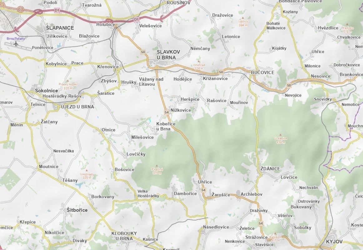 plot for sale, 3,134 m², Kobeřice u Brna, Jihomoravský Region plot for sale, 3,134 m², Kobeřice u Brna, Jihomoravský Region