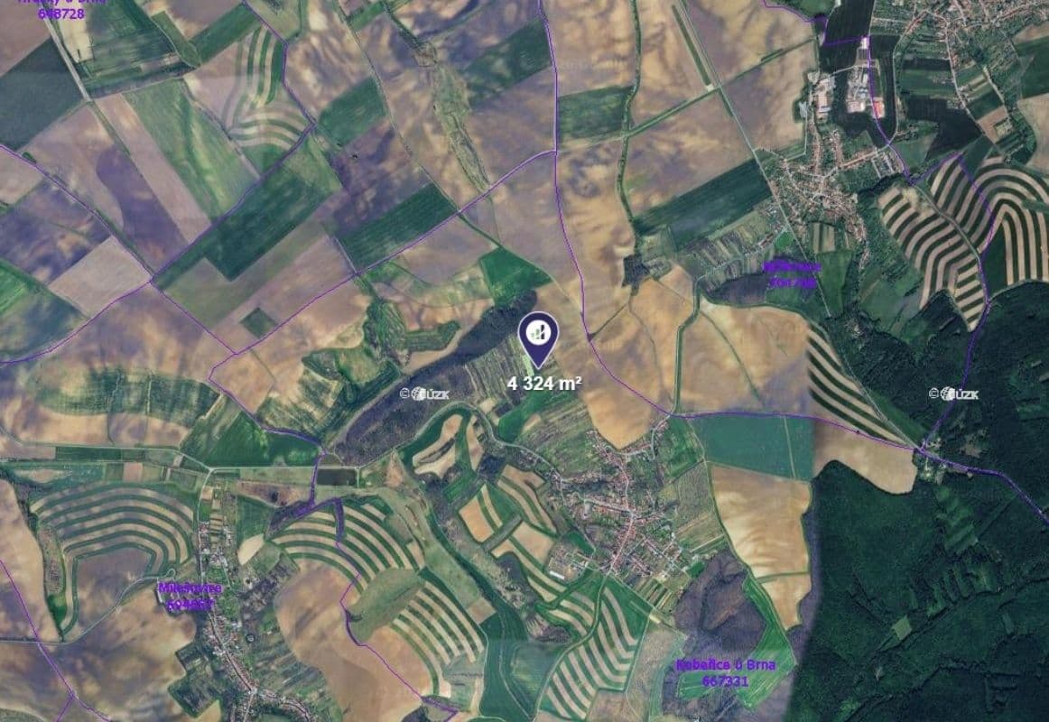 plot for sale, 4,324 m², Kobeřice u Brna, Jihomoravský Region plot for sale, 4,324 m², Kobeřice u Brna, Jihomoravský Region