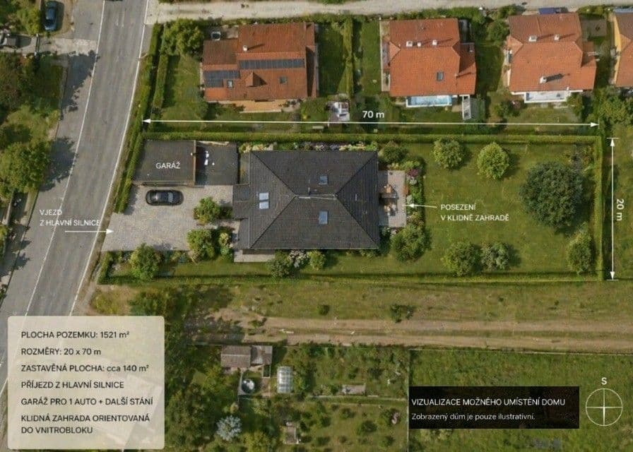 plot for sale, 1,521 m², Brno, Jihomoravský Region plot for sale, 1,521 m², Brno, Jihomoravský Region