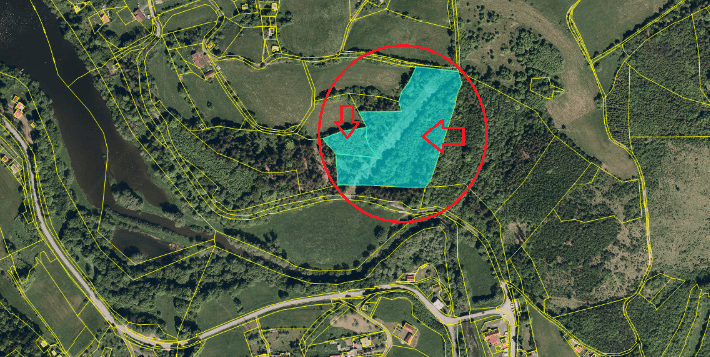 plot for sale, 5,829 m², Malá Bystřice, Zlínský Region plot for sale, 5,829 m², Malá Bystřice, Zlínský Region