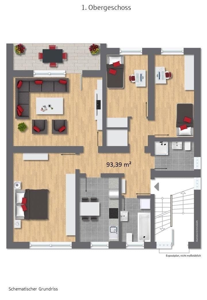 3 bedroom with open-plan kitchen flat for sale, 94 m², Essen, North Rhine-Westphalia 3 bedroom with open-plan kitchen flat for sale, 94 m², Essen, North Rhine-Westphalia