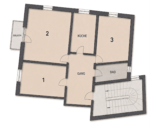 3 bedroom flat to rent, 56 m², Augsburg, Bavaria 3 bedroom flat to rent, 56 m², Augsburg, Bavaria