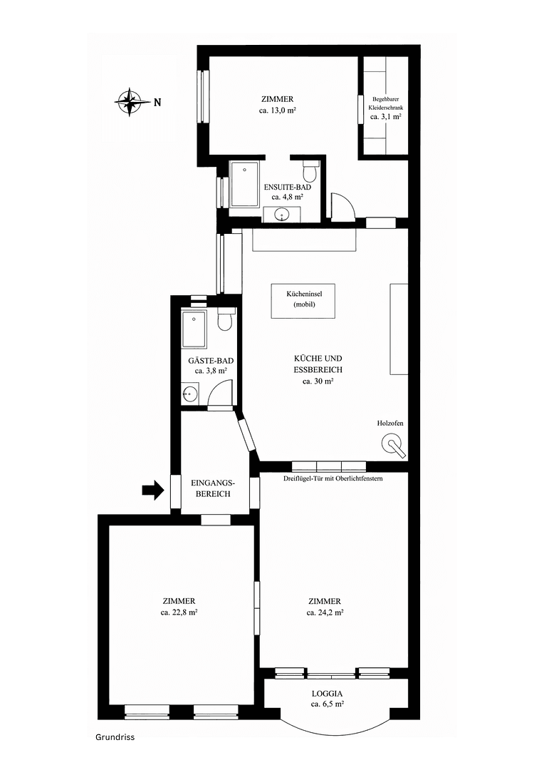 3 bedroom flat for sale, 110 m², Berlin, Berlin 3 bedroom flat for sale, 110 m², Berlin, Berlin