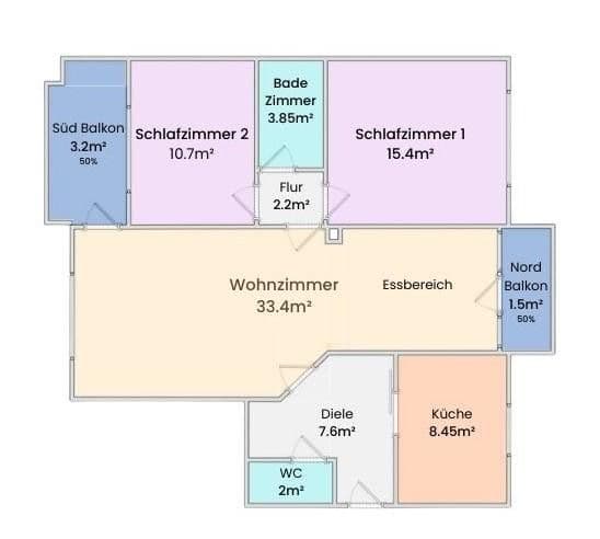 2 bedroom with open-plan kitchen flat for sale, 87 m², Landsbergerstr 33, Germering, Bavaria 2 bedroom with open-plan kitchen flat for sale, 87 m², Landsbergerstr 33, Germering, Bavaria