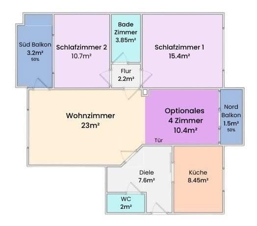 2 bedroom with open-plan kitchen flat for sale, 87 m², Landsbergerstr 33, Germering, Bavaria 2 bedroom with open-plan kitchen flat for sale, 87 m², Landsbergerstr 33, Germering, Bavaria