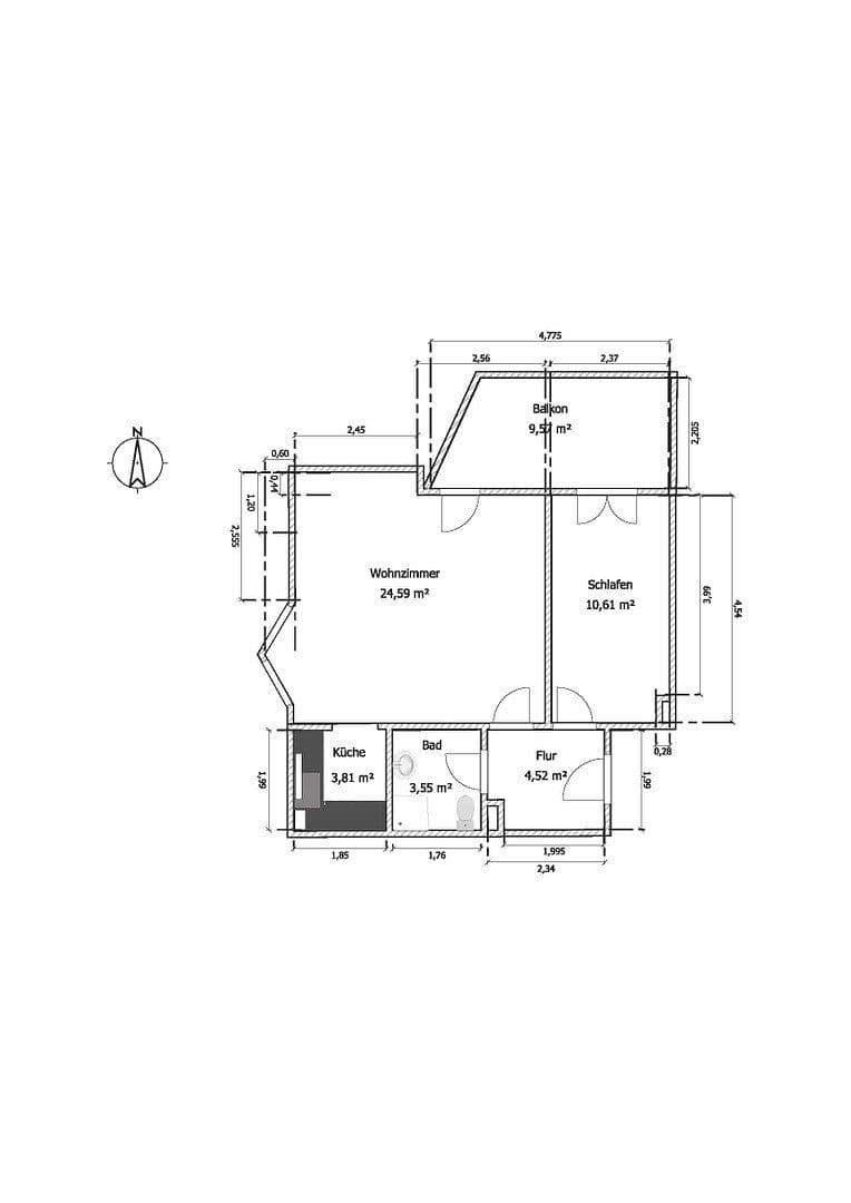 2 bedroom flat to rent, 51 m², Pecher Hauptstr. 76, Wachtberg, North Rhine-Westphalia 2 bedroom flat to rent, 51 m², Pecher Hauptstr. 76, Wachtberg, North Rhine-Westphalia