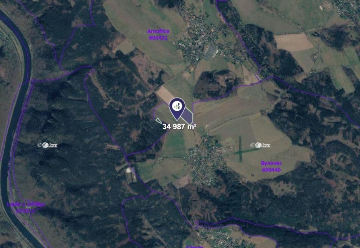 plot for sale, 5,831 m², Arnoltice, Ústecký Region plot for sale, 5,831 m², Arnoltice, Ústecký Region