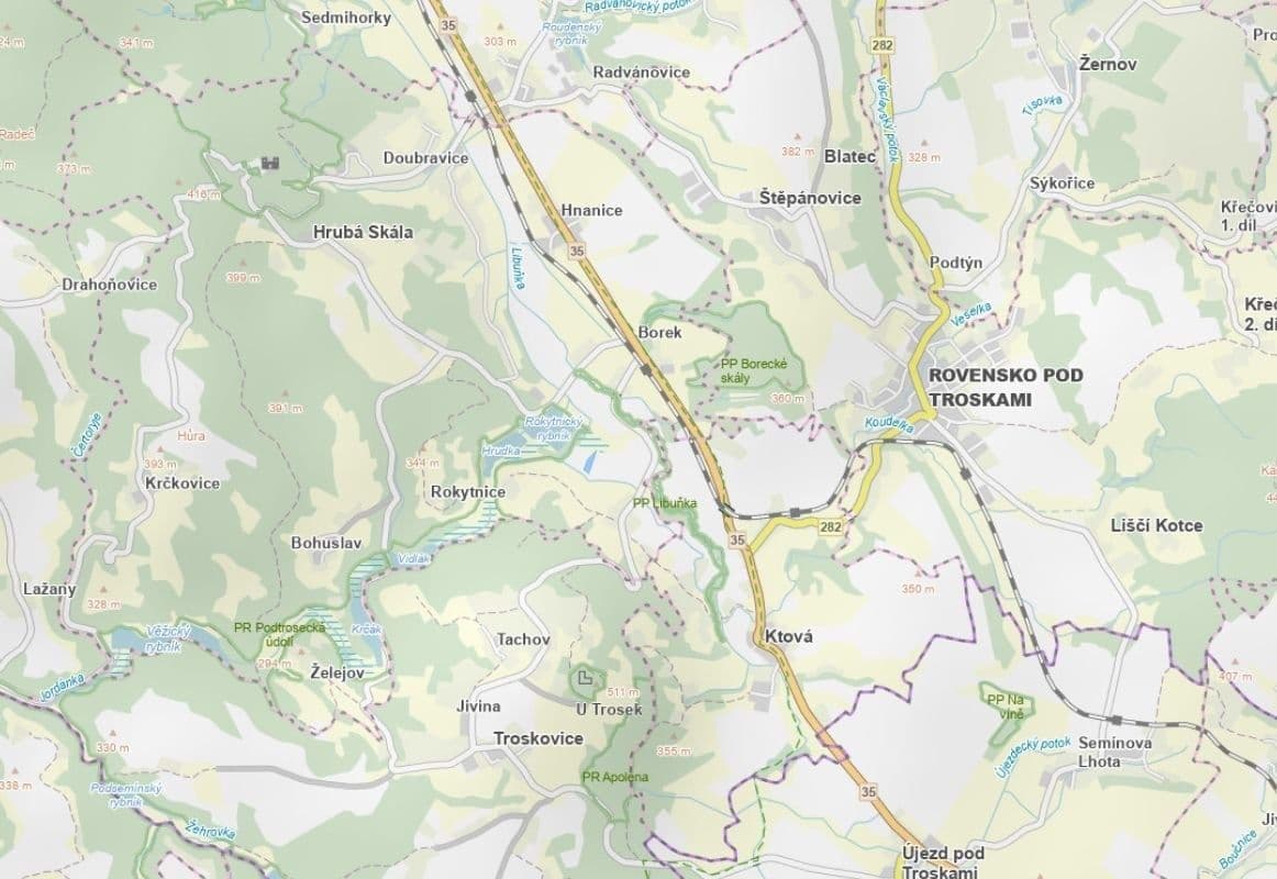plot for sale, 4,562 m², Hrubá Skála, Liberecký Region plot for sale, 4,562 m², Hrubá Skála, Liberecký Region