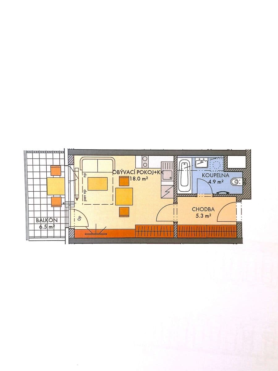 Studio flat for sale, 35 m², Thomasova, Prague, Prague Studio flat for sale, 35 m², Thomasova, Prague, Prague