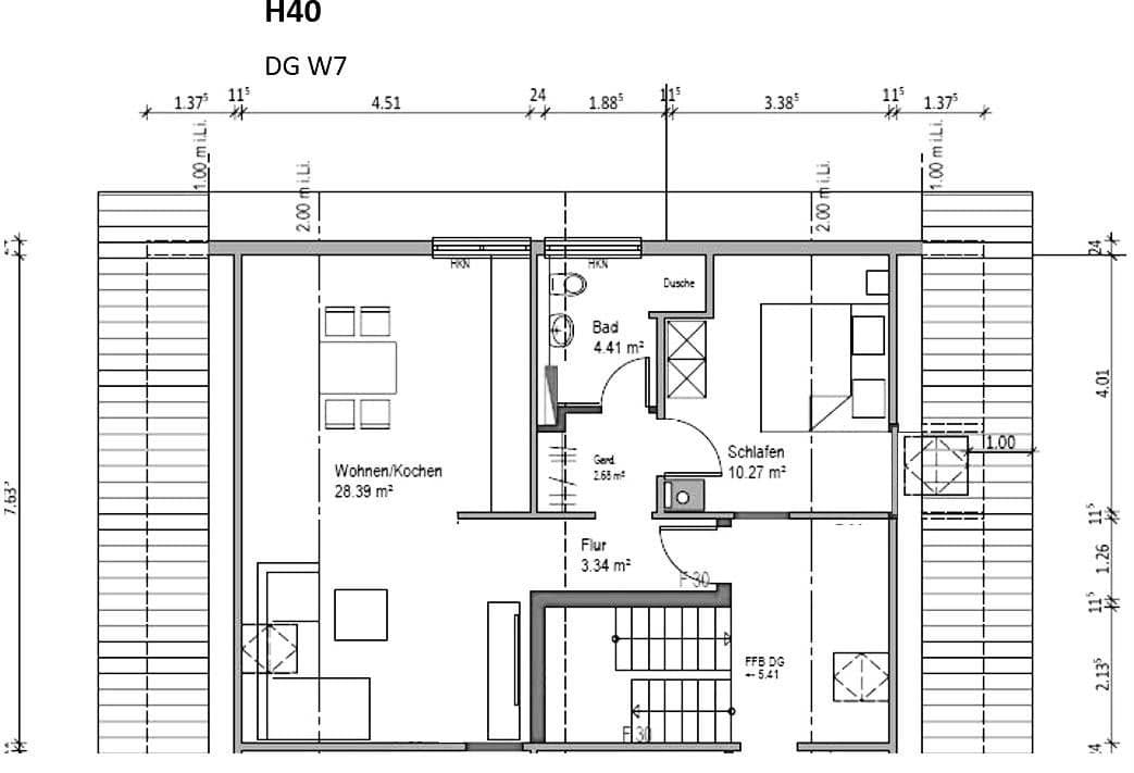 2 bedroom flat to rent, 54 m², Schöntal, Baden-Württemberg 2 bedroom flat to rent, 54 m², Schöntal, Baden-Württemberg