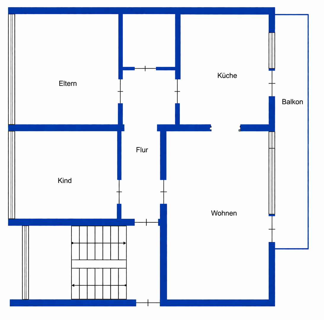 3 bedroom flat to rent, 73 m², Virgiliastraße 23, Essen, North Rhine-Westphalia 3 bedroom flat to rent, 73 m², Virgiliastraße 23, Essen, North Rhine-Westphalia