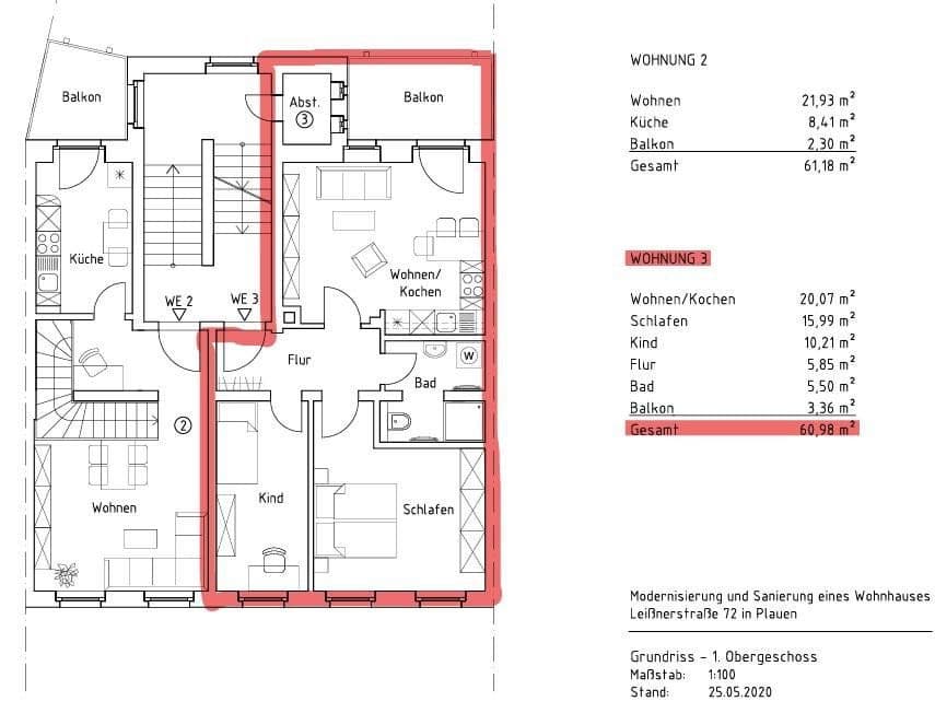 1 bedroom with open-plan kitchen flat to rent, 61 m², Leißnerstraße 72, Plauen, Saxony 1 bedroom with open-plan kitchen flat to rent, 61 m², Leißnerstraße 72, Plauen, Saxony