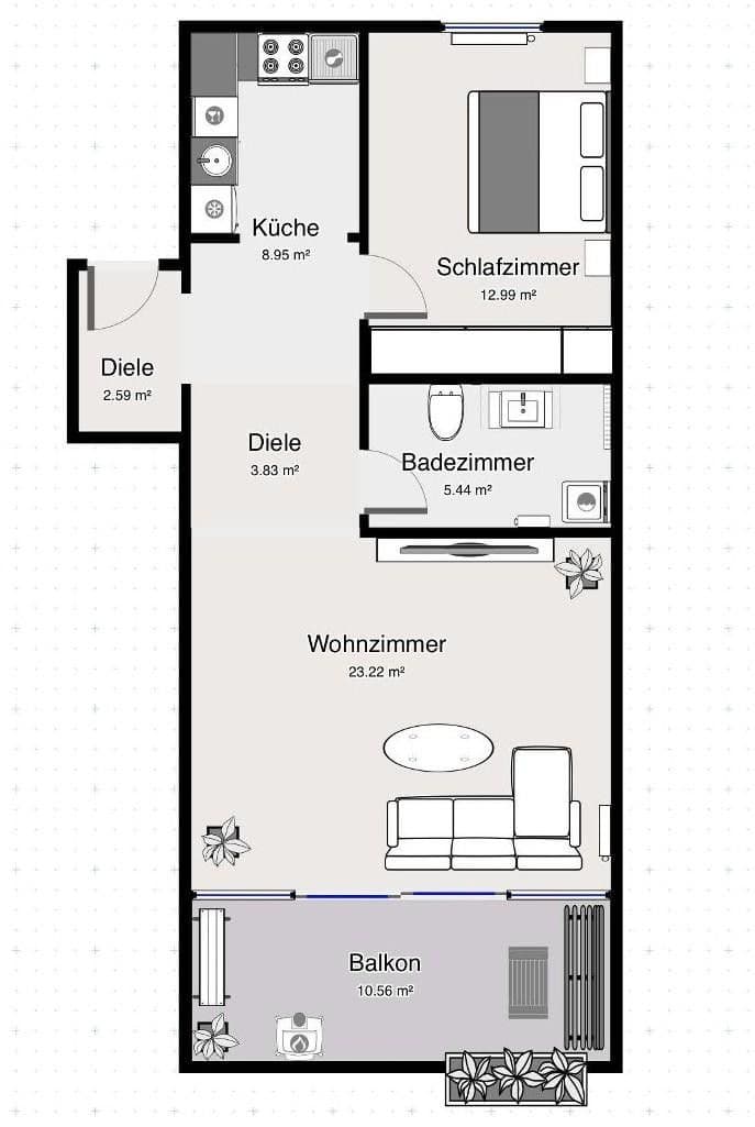 2 bedroom flat for sale, 64 m², Nürnberg, Bavaria 2 bedroom flat for sale, 64 m², Nürnberg, Bavaria