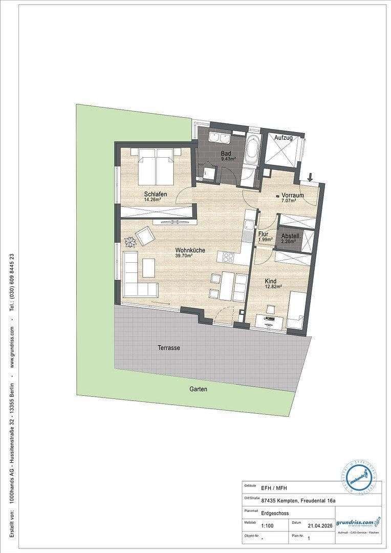 3 bedroom flat for sale, 103 m², Kempten (Allgäu), Bavaria 3 bedroom flat for sale, 103 m², Kempten (Allgäu), Bavaria