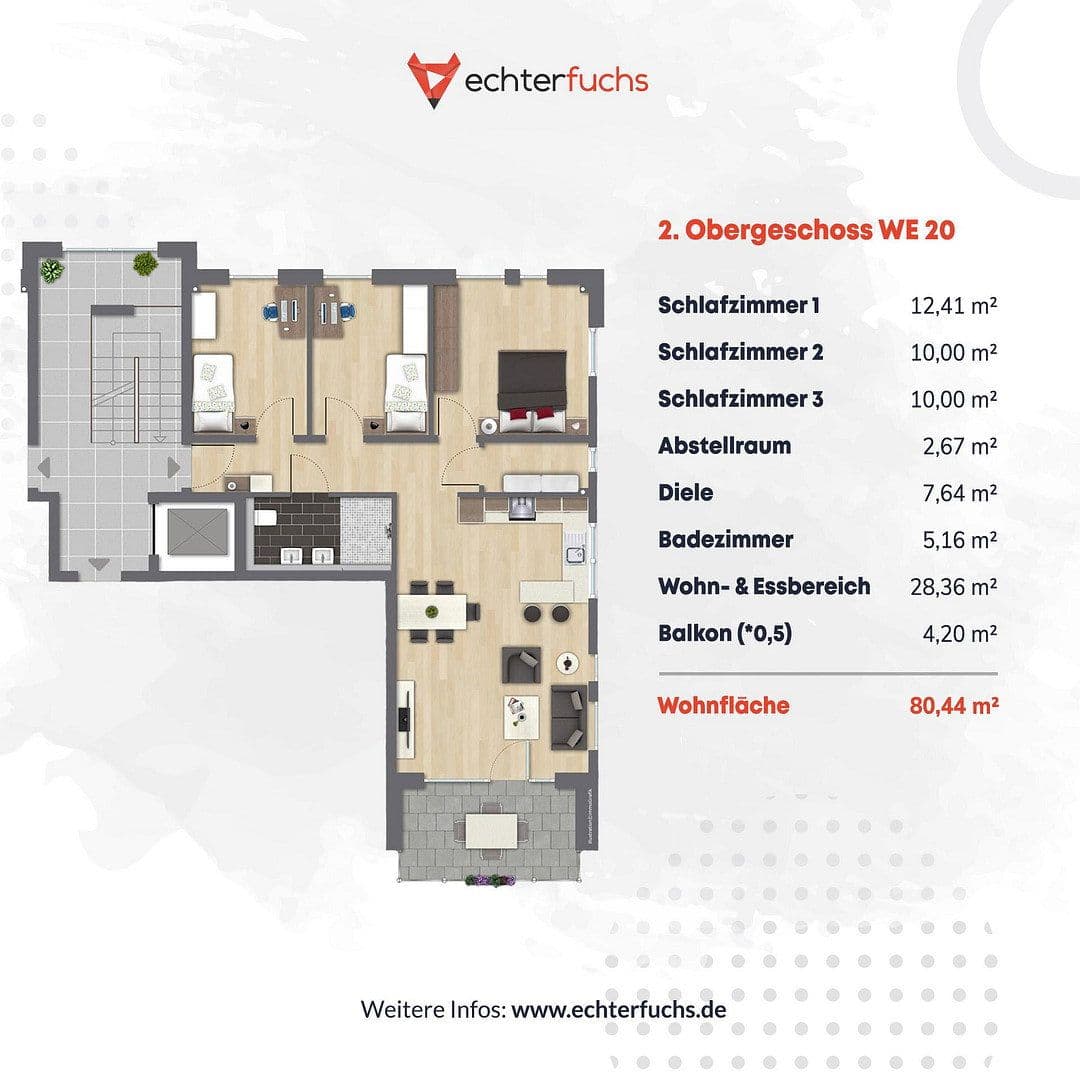 4 bedroom flat to rent, 81 m², Volksgartenstrasse 147, Mönchengladbach, North Rhine-Westphalia 4 bedroom flat to rent, 81 m², Volksgartenstrasse 147, Mönchengladbach, North Rhine-Westphalia
