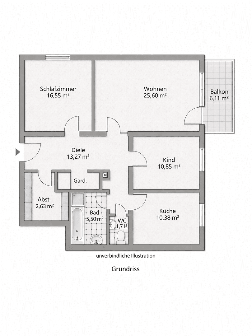 3 bedroom flat to rent, 93 m², Backnang, Baden-Württemberg 3 bedroom flat to rent, 93 m², Backnang, Baden-Württemberg