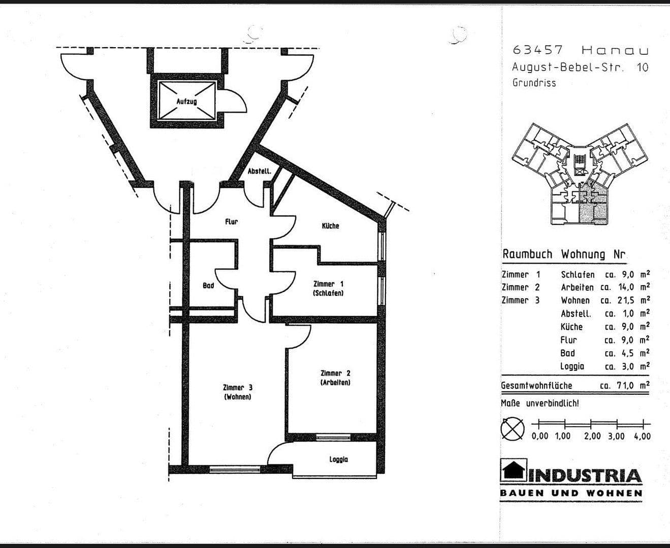 3 bedroom flat for sale, 72 m², August-Bebel-Straße 10, Hanau, Hesse 3 bedroom flat for sale, 72 m², August-Bebel-Straße 10, Hanau, Hesse