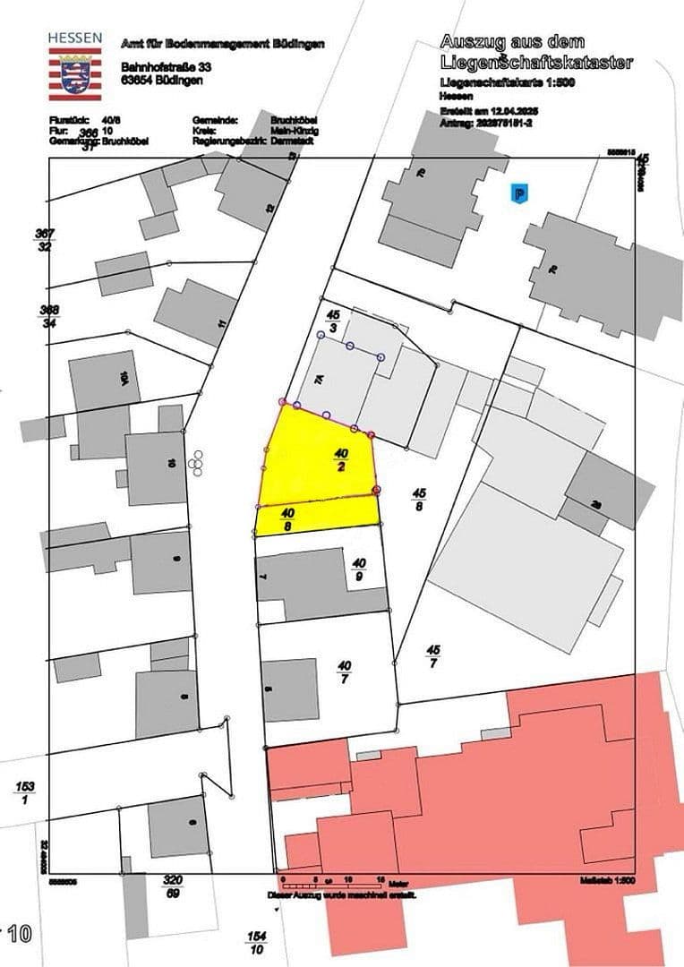 plot for sale, 297 m², Jahnstraße 7, Bruchköbel, Hesse plot for sale, 297 m², Jahnstraße 7, Bruchköbel, Hesse