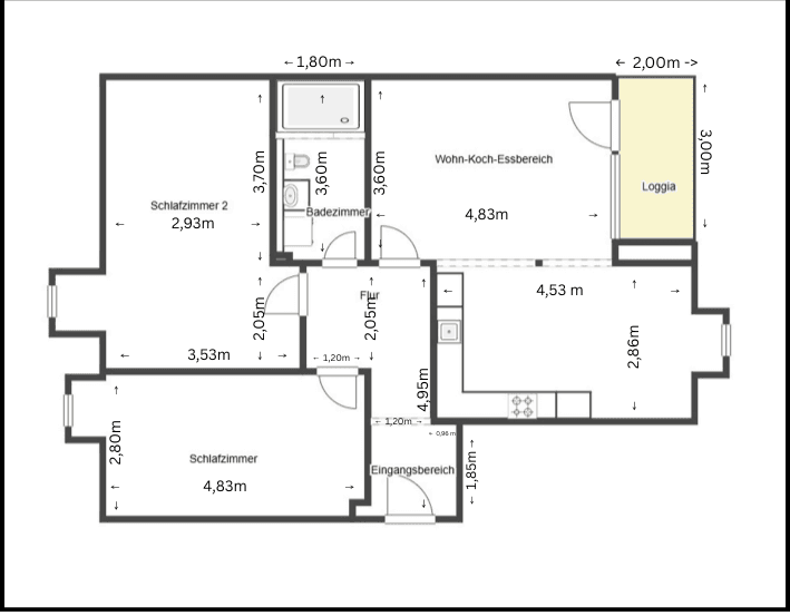 3 bedroom flat to rent, 80 m², Silberbrink 46, Münster, North Rhine-Westphalia 3 bedroom flat to rent, 80 m², Silberbrink 46, Münster, North Rhine-Westphalia