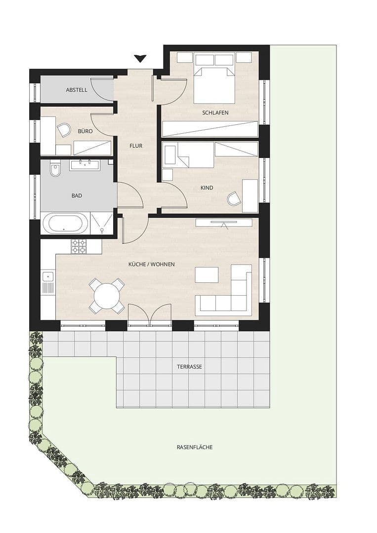 2 bedroom with open-plan kitchen flat to rent, 84 m², Ziehrerweg 5a, Hamburg, Hamburg 2 bedroom with open-plan kitchen flat to rent, 84 m², Ziehrerweg 5a, Hamburg, Hamburg
