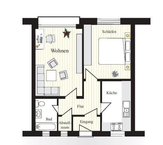 2 bedroom flat to rent, 53 m², Hamburg, Hamburg 2 bedroom flat to rent, 53 m², Hamburg, Hamburg