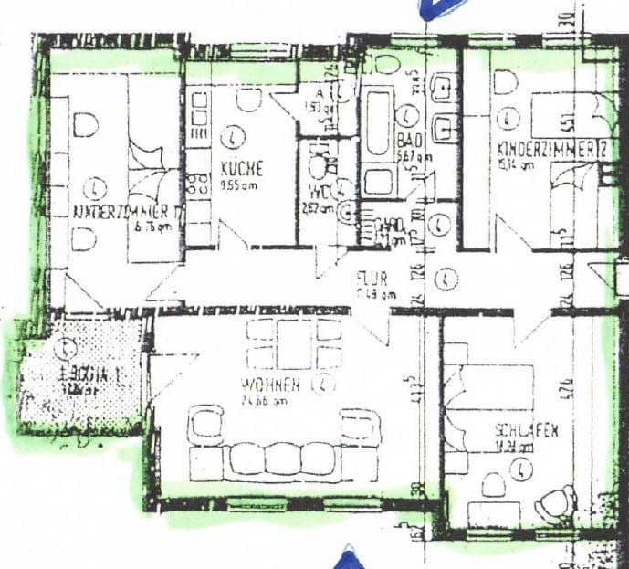 4 bedroom flat to rent, 113 m², Kassel, Hesse 4 bedroom flat to rent, 113 m², Kassel, Hesse