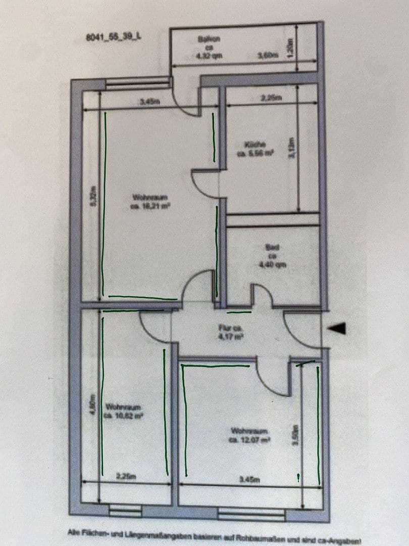 2 bedroom flat to rent, 45 m², Ernst-Thälmann-Ring 59, Greifswald, Mecklenburg-Vorpommern 2 bedroom flat to rent, 45 m², Ernst-Thälmann-Ring 59, Greifswald, Mecklenburg-Vorpommern