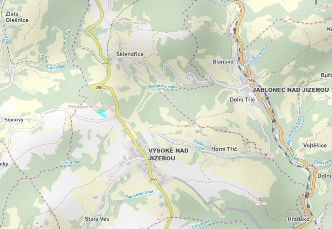 plot for sale, 13,970 m², Vysoké nad Jizerou, Liberecký Region plot for sale, 13,970 m², Vysoké nad Jizerou, Liberecký Region