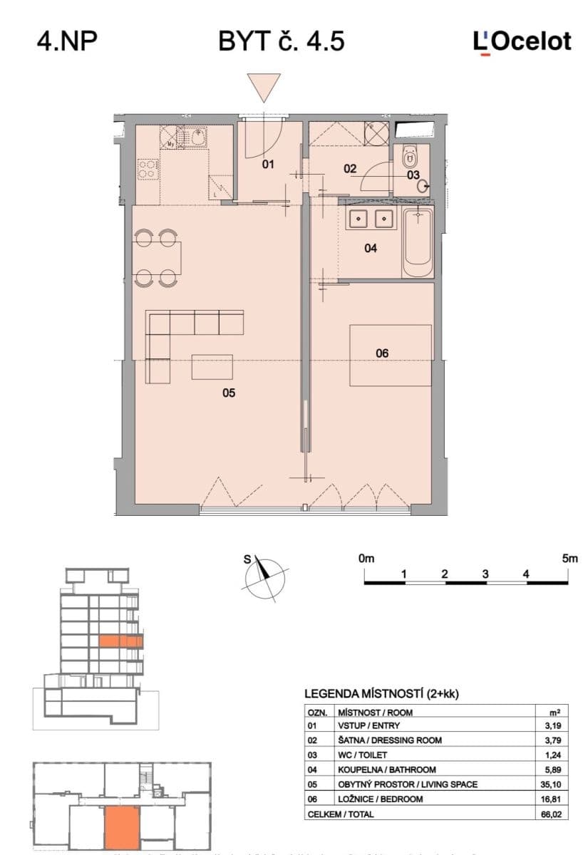 1 bedroom with open-plan kitchen flat to rent, 67 m², Ocelářská, Prague, Prague 1 bedroom with open-plan kitchen flat to rent, 67 m², Ocelářská, Prague, Prague