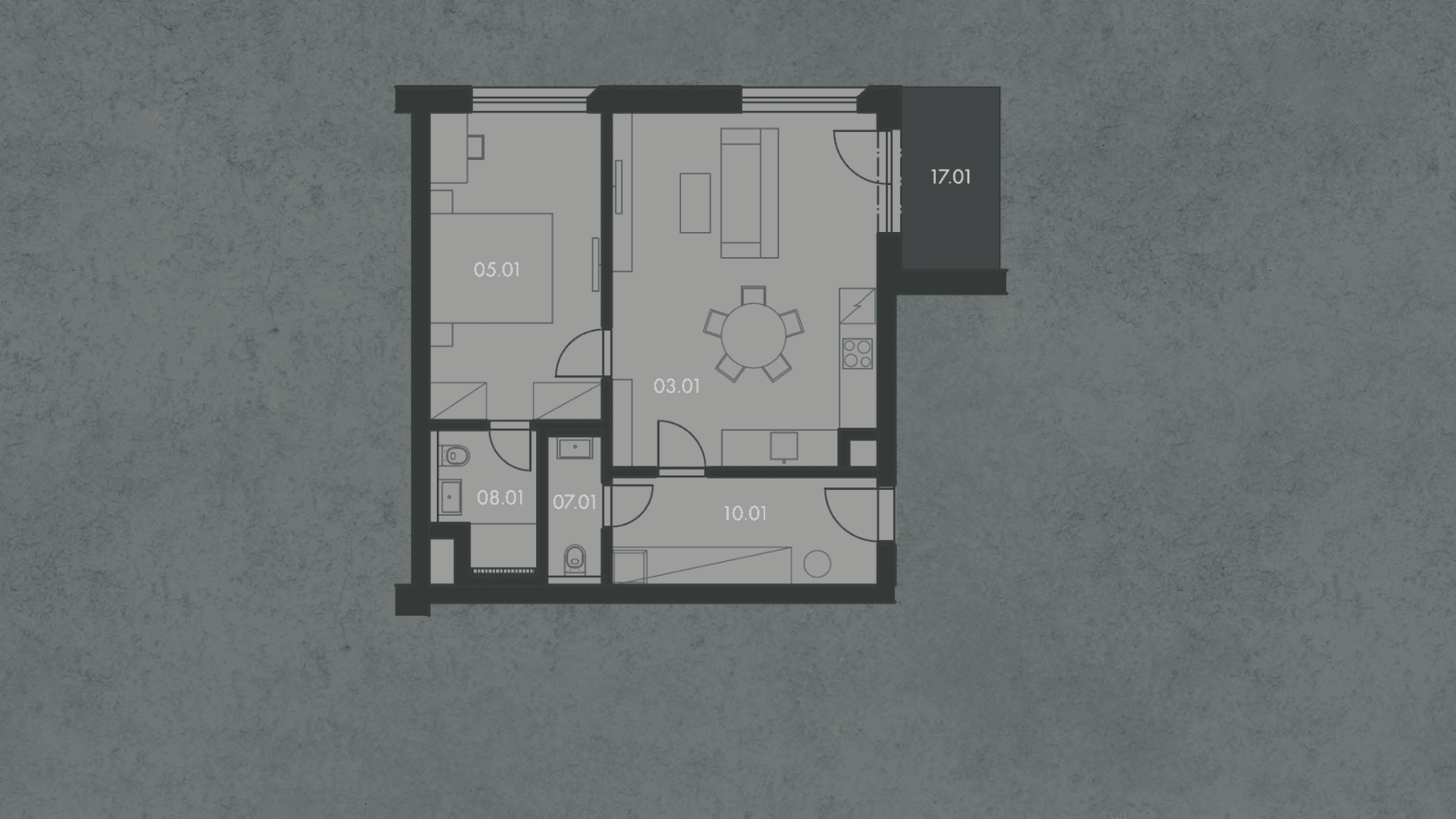 1 bedroom with open-plan kitchen flat to rent, 61 m², Grafická, Prague, Prague 1 bedroom with open-plan kitchen flat to rent, 61 m², Grafická, Prague, Prague