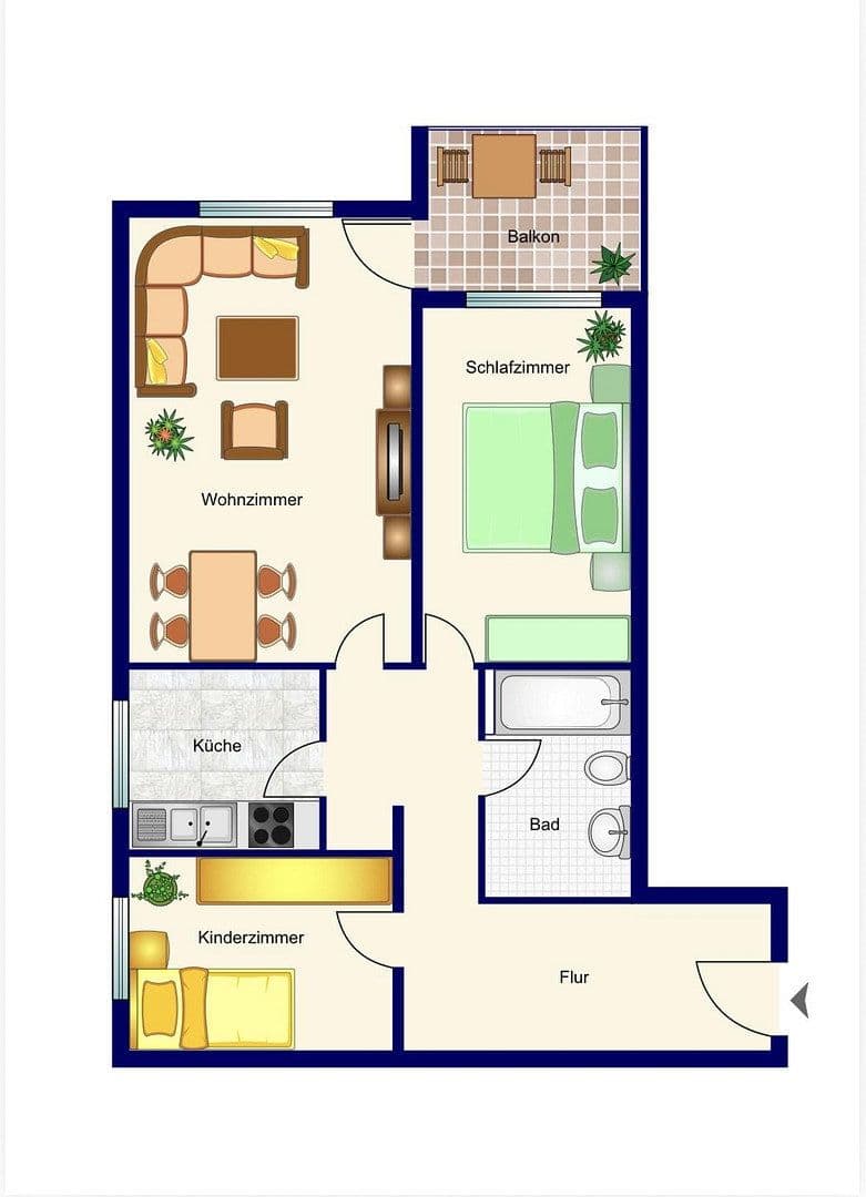 3 bedroom flat to rent, 93 m², Groß-Gerau, Hesse 3 bedroom flat to rent, 93 m², Groß-Gerau, Hesse