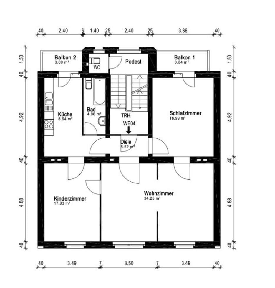 2 bedroom with open-plan kitchen flat to rent, 96 m², Düsseldorf, North Rhine-Westphalia 2 bedroom with open-plan kitchen flat to rent, 96 m², Düsseldorf, North Rhine-Westphalia