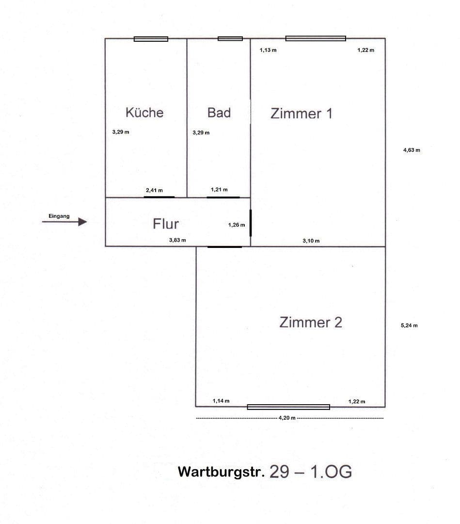 2 bedroom flat to rent, 57 m², Wartburgstraße 29, Berlin, Berlin 2 bedroom flat to rent, 57 m², Wartburgstraße 29, Berlin, Berlin