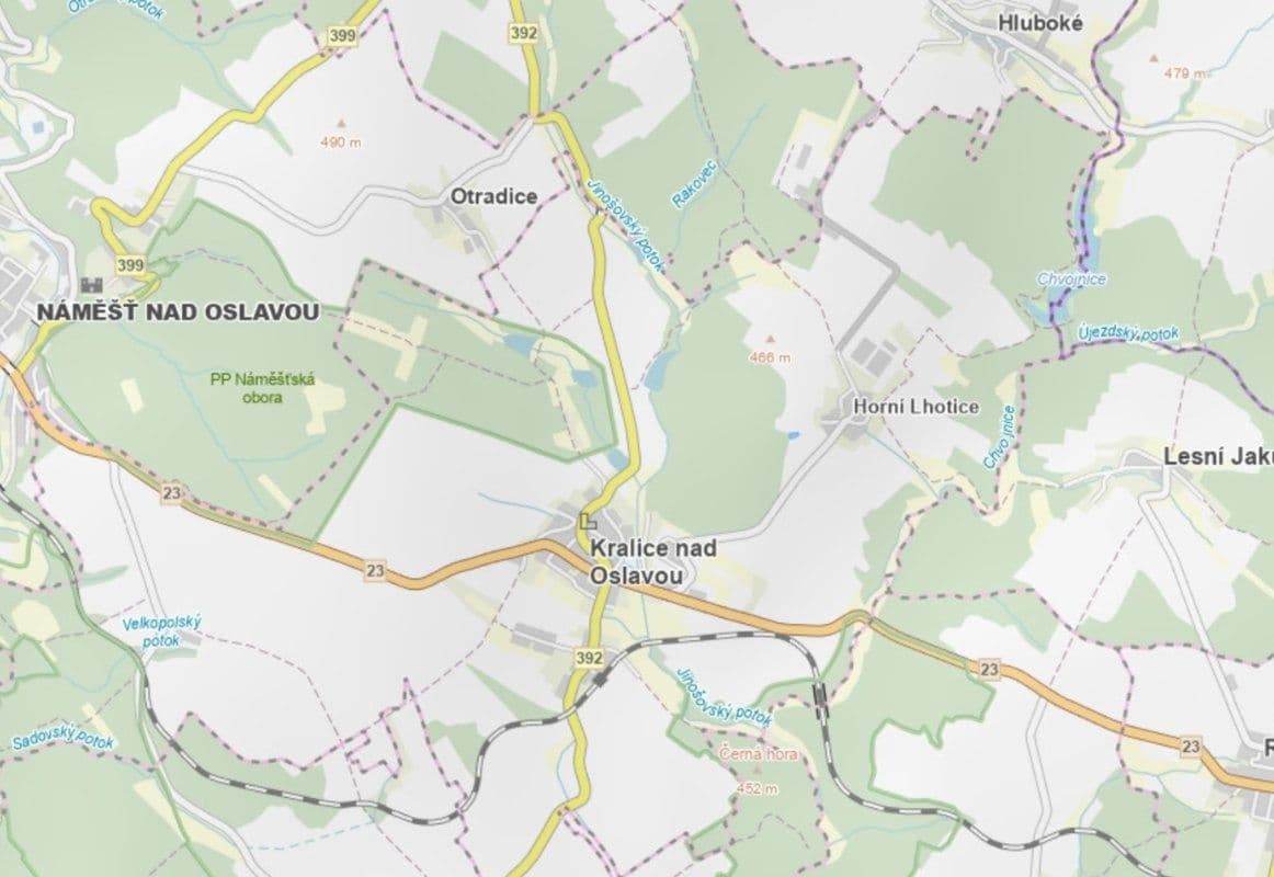 plot for sale, 1,245 m², Kralice nad Oslavou, Vysočina Region plot for sale, 1,245 m², Kralice nad Oslavou, Vysočina Region