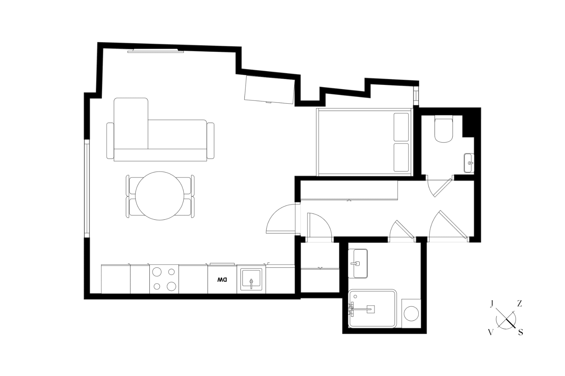 Studio flat for sale, 35 m², Pobřežní, Prague, Prague Studio flat for sale, 35 m², Pobřežní, Prague, Prague