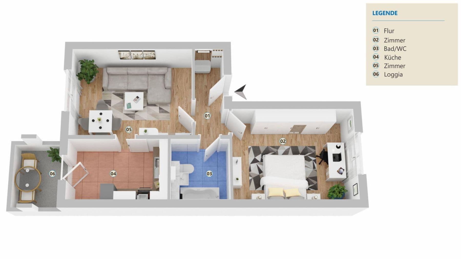 2 bedroom flat for sale, 51 m², Berlin, Berlin 2 bedroom flat for sale, 51 m², Berlin, Berlin