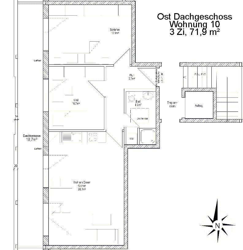 3 bedroom flat to rent, 72 m², Georg-Huber-Straße 10, Zorneding - Ortsteil Pöring, Bavaria 3 bedroom flat to rent, 72 m², Georg-Huber-Straße 10, Zorneding - Ortsteil Pöring, Bavaria