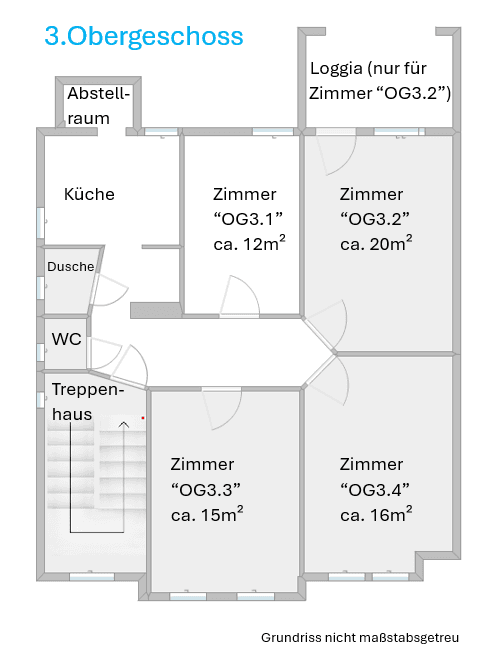 4 bedroom flat to rent, 91 m², Nobbenburger Straße 8, Osnabrück, Lower Saxony 4 bedroom flat to rent, 91 m², Nobbenburger Straße 8, Osnabrück, Lower Saxony