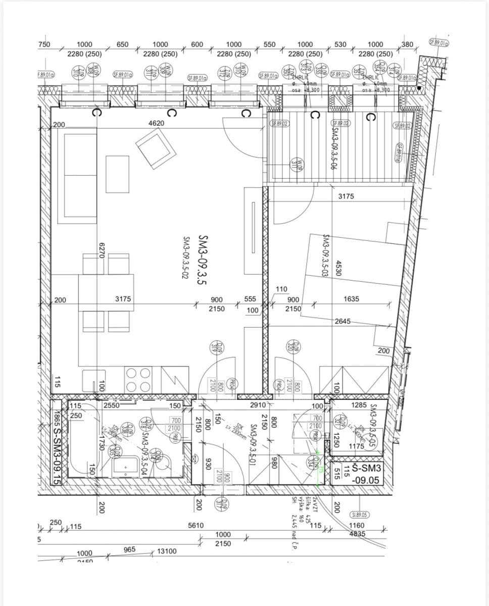 1 bedroom with open-plan kitchen flat for sale, 57 m², Toyen, Prague, Prague 1 bedroom with open-plan kitchen flat for sale, 57 m², Toyen, Prague, Prague