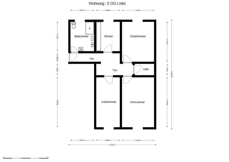 3 bedroom flat for sale, 80 m², Bayreuth, Bavaria 3 bedroom flat for sale, 80 m², Bayreuth, Bavaria