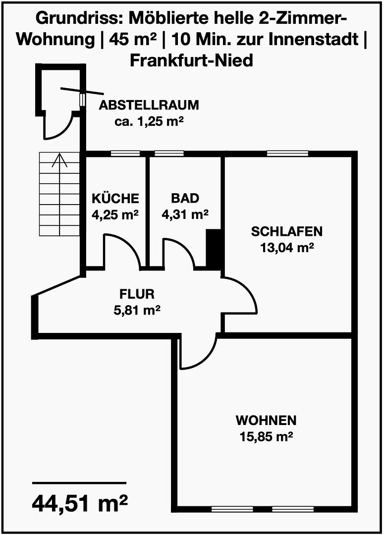2 bedroom flat to rent, 45 m², Schmidtbornstraße 8, Frankfurt am Main, Hesse 2 bedroom flat to rent, 45 m², Schmidtbornstraße 8, Frankfurt am Main, Hesse