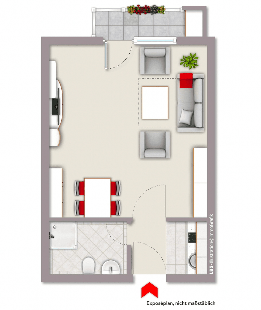 Studio flat to rent, 30 m², Haßlinghauser Straße 71, Gevelsberg, North Rhine-Westphalia Studio flat to rent, 30 m², Haßlinghauser Straße 71, Gevelsberg, North Rhine-Westphalia
