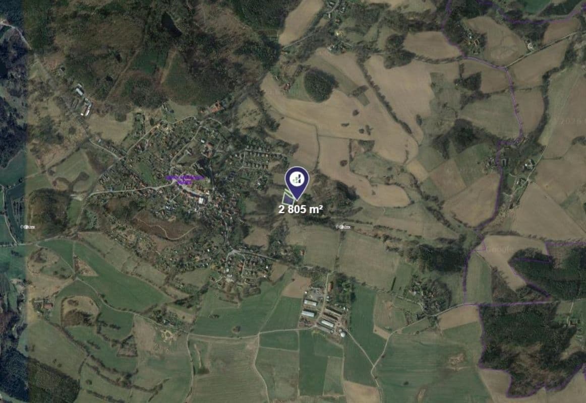plot for sale, 2,805 m², Lipnice nad Sázavou, Vysočina Region plot for sale, 2,805 m², Lipnice nad Sázavou, Vysočina Region