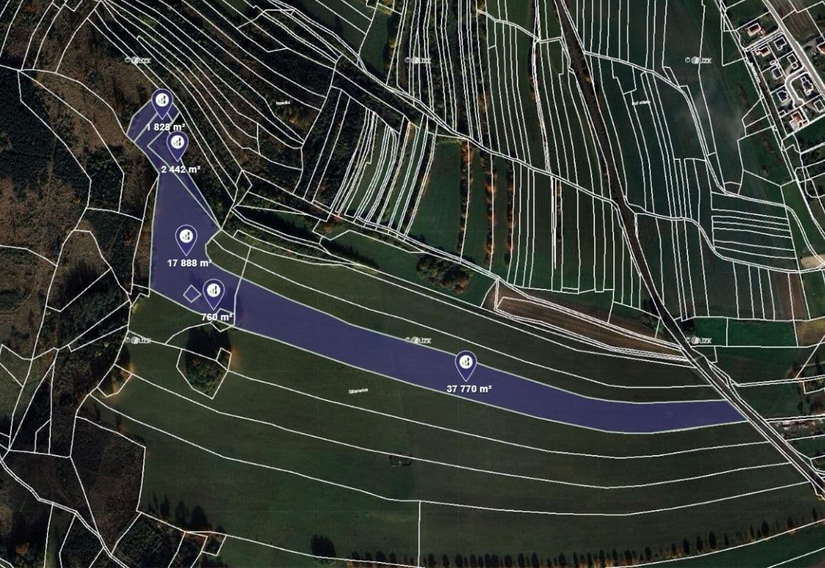 plot for sale, 60,688 m², Sedlejov, Vysočina Region plot for sale, 60,688 m², Sedlejov, Vysočina Region