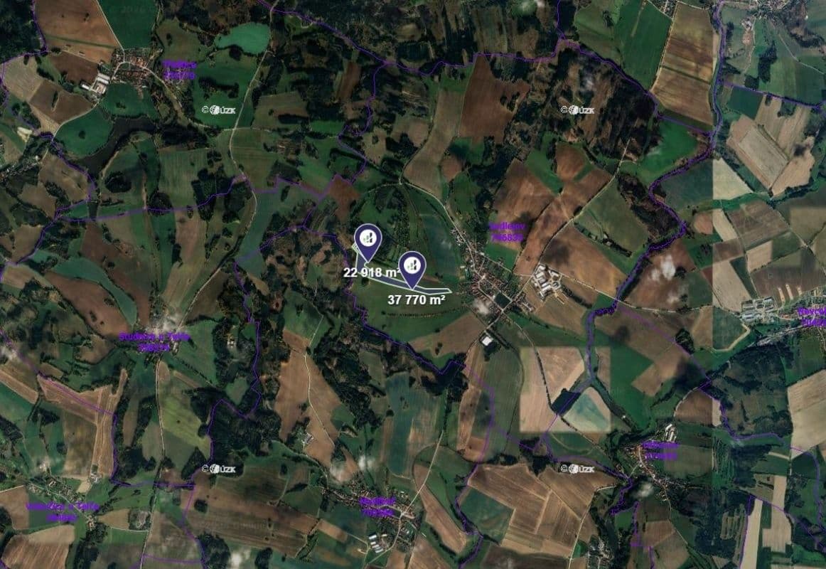 plot for sale, 60,688 m², Sedlejov, Vysočina Region plot for sale, 60,688 m², Sedlejov, Vysočina Region