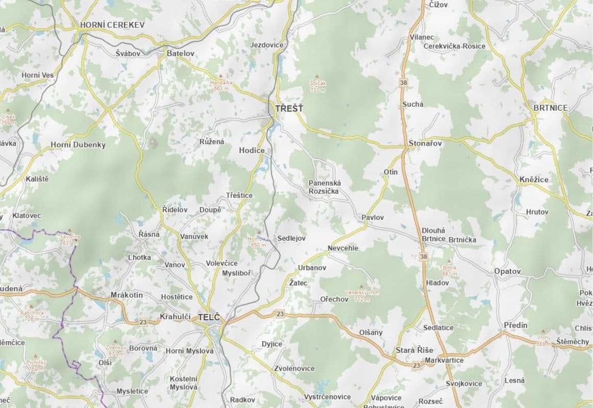 plot for sale, 60,688 m², Sedlejov, Vysočina Region plot for sale, 60,688 m², Sedlejov, Vysočina Region