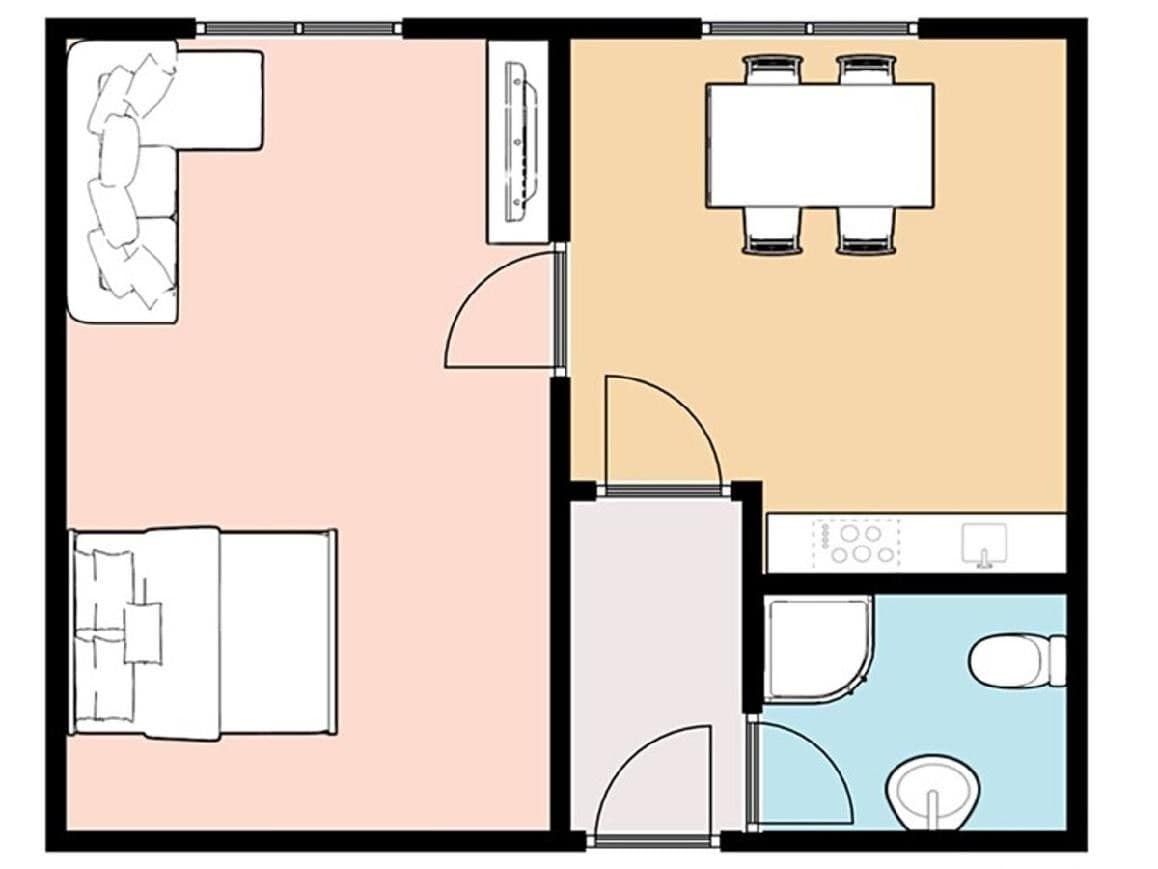 1 bedroom with open-plan kitchen flat for sale, 42 m², Sametová, Liberec, Liberecký Region 1 bedroom with open-plan kitchen flat for sale, 42 m², Sametová, Liberec, Liberecký Region