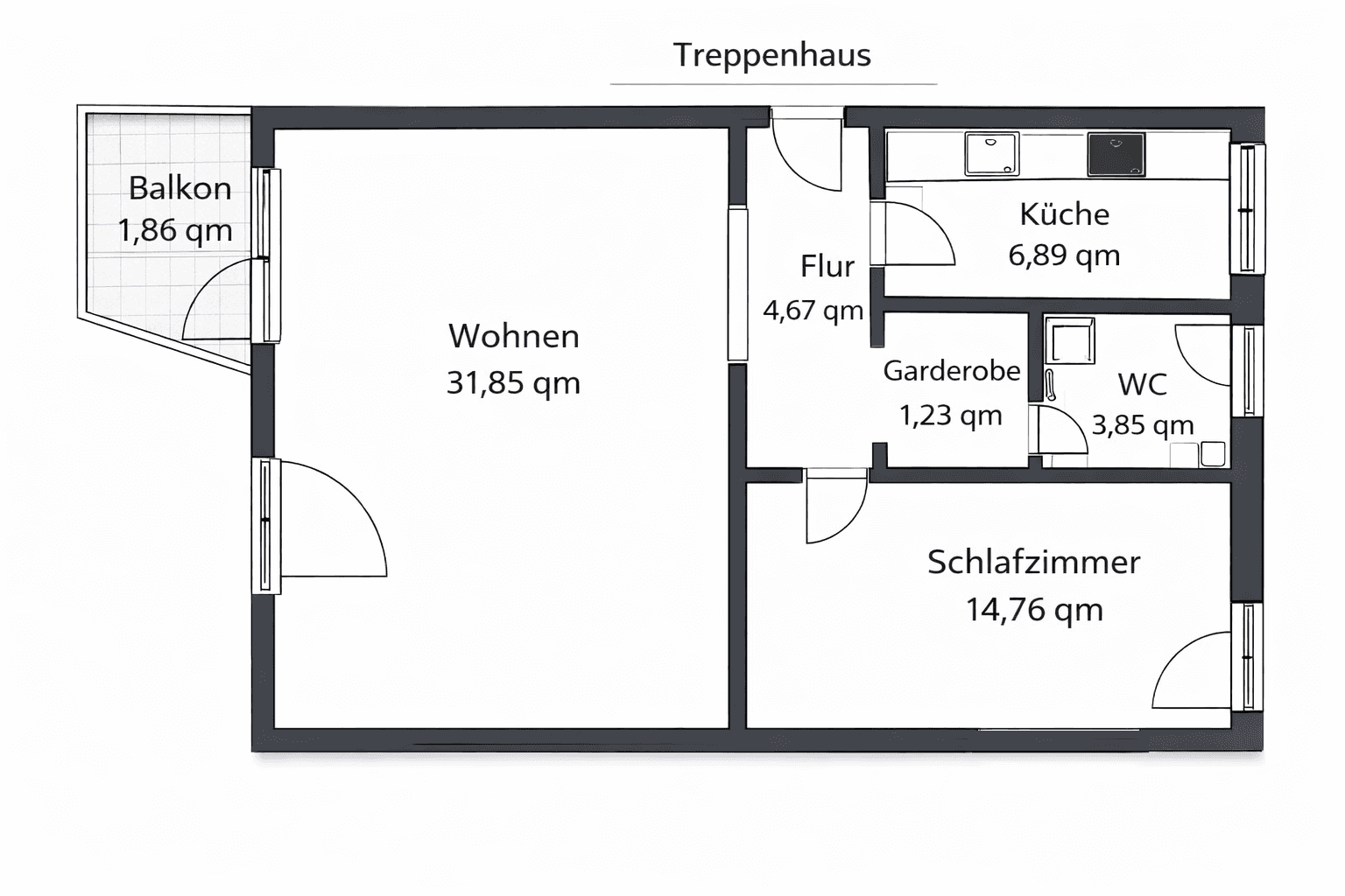 2 bedroom flat for sale, 65 m², Bürgermeister-Deichmann-Straße 17, Bremen, Bremen 2 bedroom flat for sale, 65 m², Bürgermeister-Deichmann-Straße 17, Bremen, Bremen