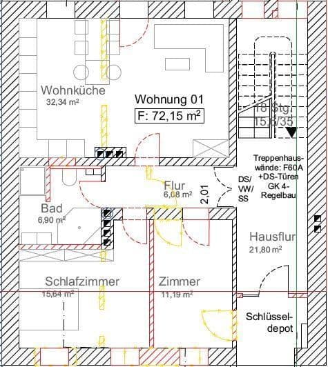 4 bedroom flat to rent, 100 m², Oelsnitzer Str. 19, Hof, Bavaria 4 bedroom flat to rent, 100 m², Oelsnitzer Str. 19, Hof, Bavaria